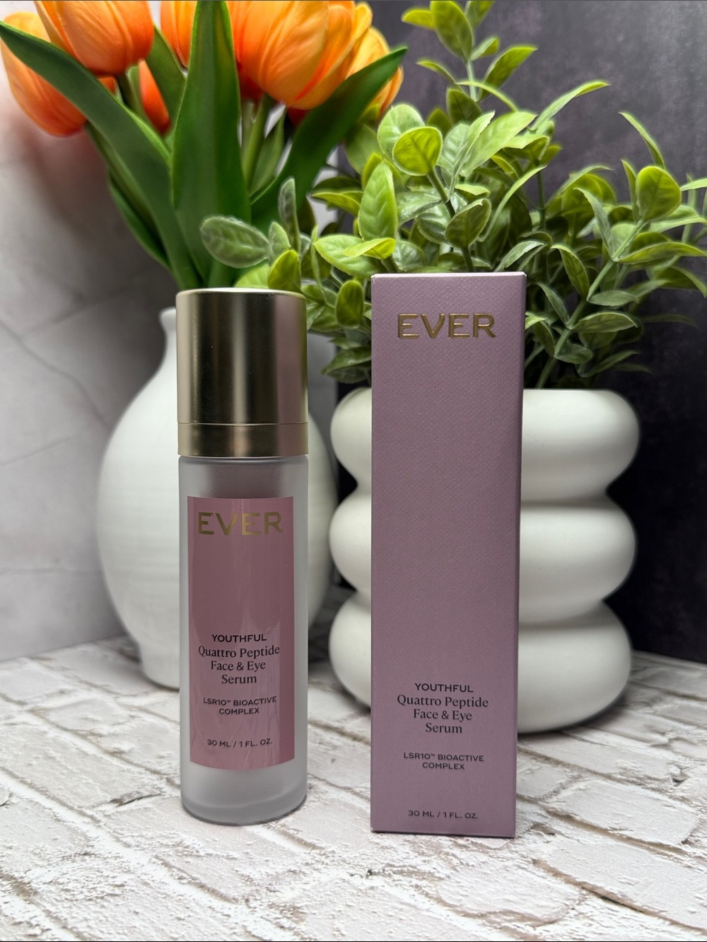 Youthful Quattro Peptide Face & Eye Serum — Pink